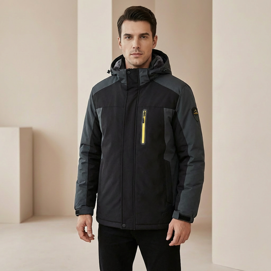 Men’s Waterproof Winter Jacket – Fleece Lined Outdoor Coat