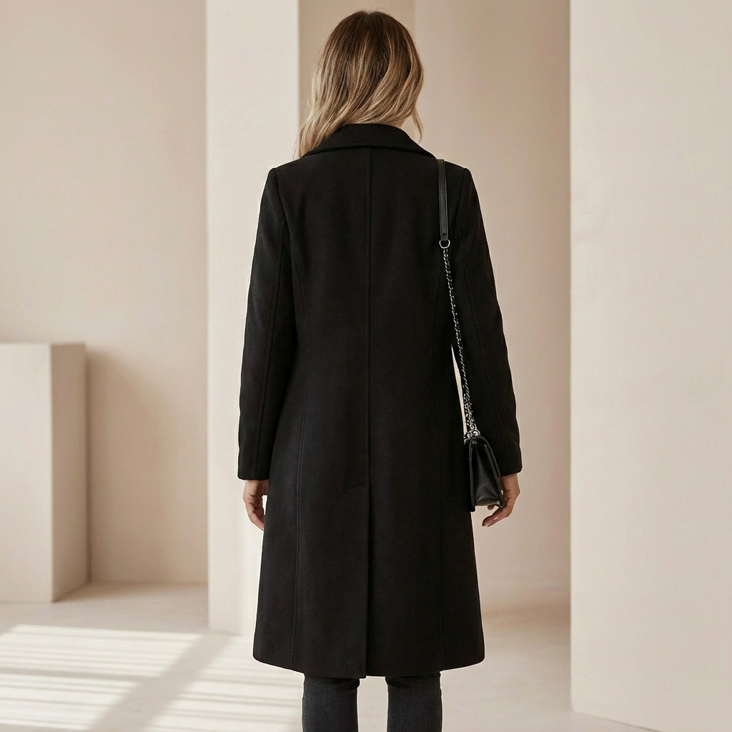 Women’s Double Breasted Winter Coat – Stylish & Warm Fit