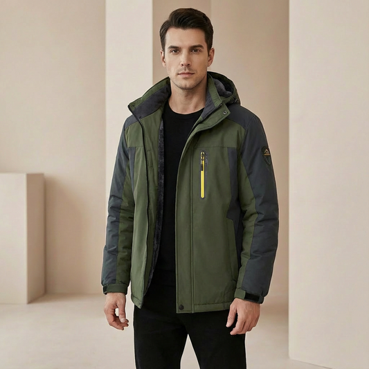 Men’s Waterproof Winter Jacket – Fleece Lined Outdoor Coat