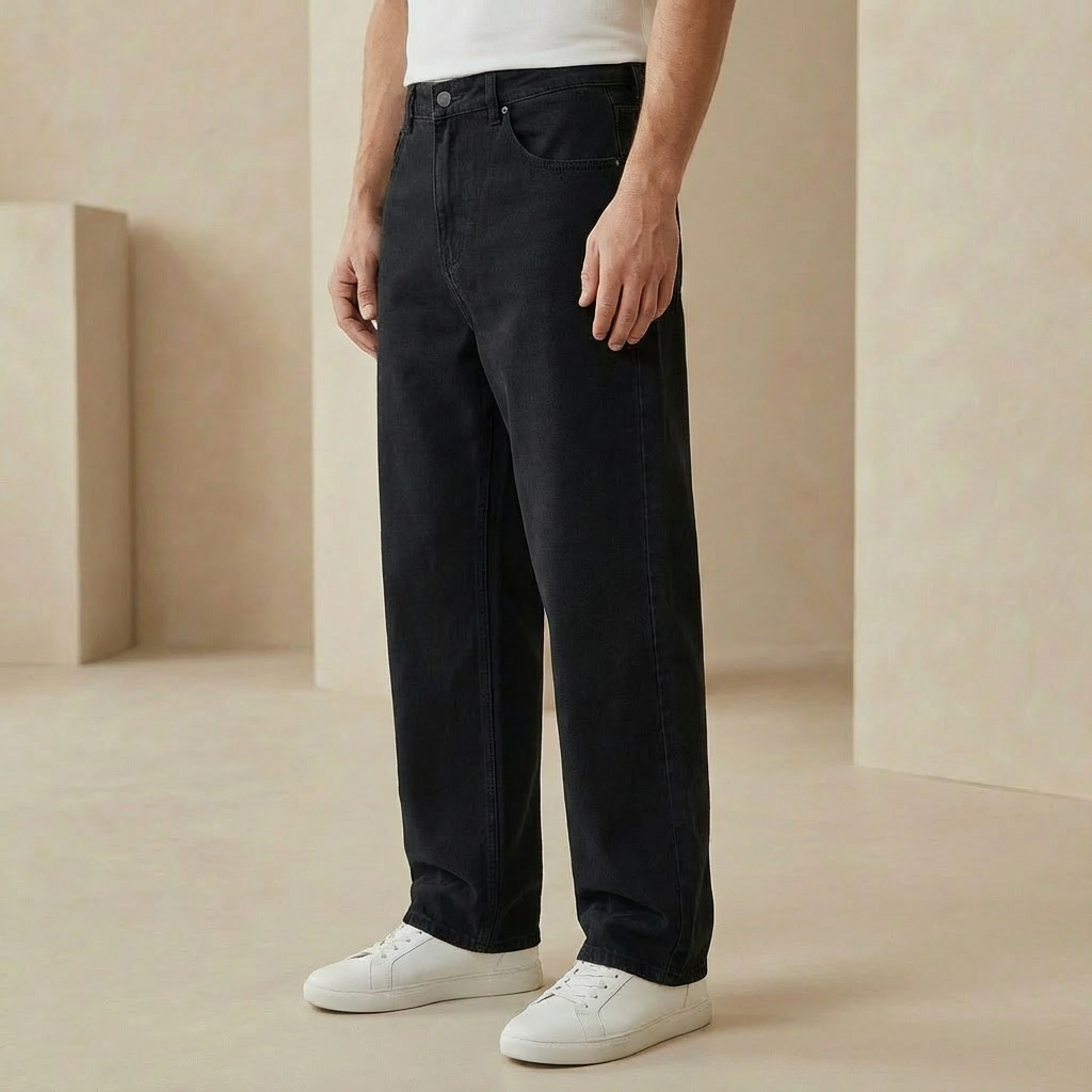 Men’s Straight Leg Denim Jeans – Comfortable & Versatile Fit