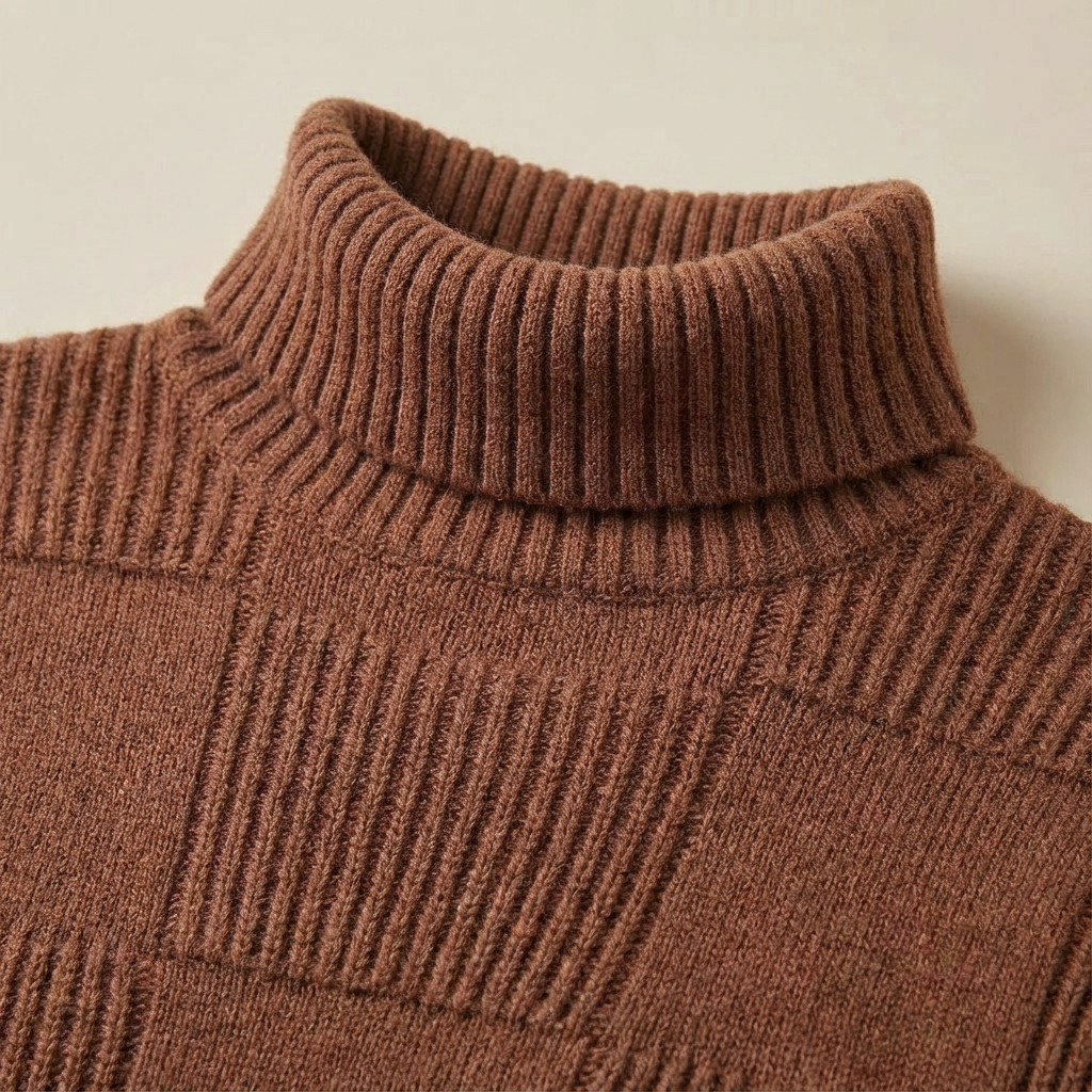 Men’s Turtleneck Jumper – Fitted Style for Cold Weather
